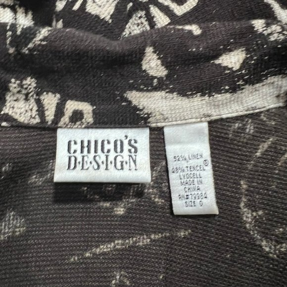 Chico's Design Brown & Cream Jacket Size Small - Picture 9 of 9